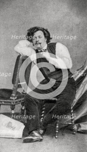 Andre Gill, French caricaturist, 1868. Artist: Unknown