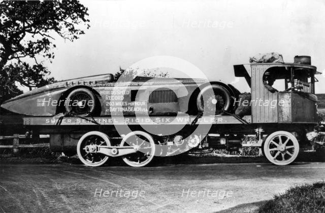 Super Sentinel truck with the Sunbeam 1000hp land speed record breaker. Creator: Unknown.