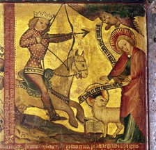 The First Horseman, identified with Roman Emperor Gaius (AD37-41), 14th-15th century. Artist: Master Bertram of Hamburg.