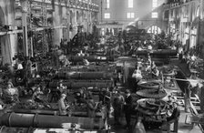 Navy Yard, U.S., Washington - Torpedo Shop, 1917. Creator: Harris & Ewing.