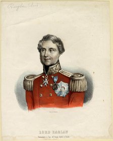 Portrait of Baron Raglan, 1854. Artist: Anonymous  