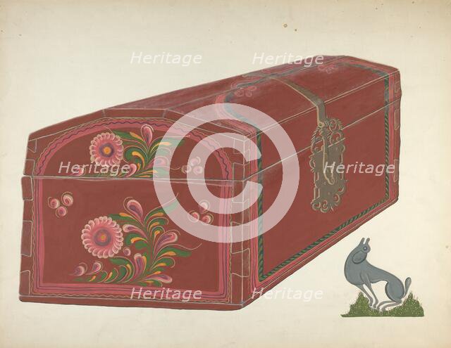 Painted Chest, 1935/1942. Creator: Chester Faris.