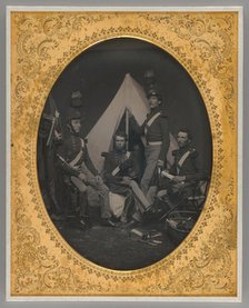 Untitled (New York Militiamen), 1855. Creator: Unknown.