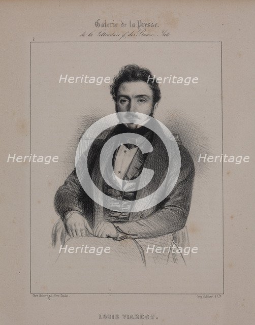 Portrait of the writer Louis Viardot (1800-1883), 1839-1840.