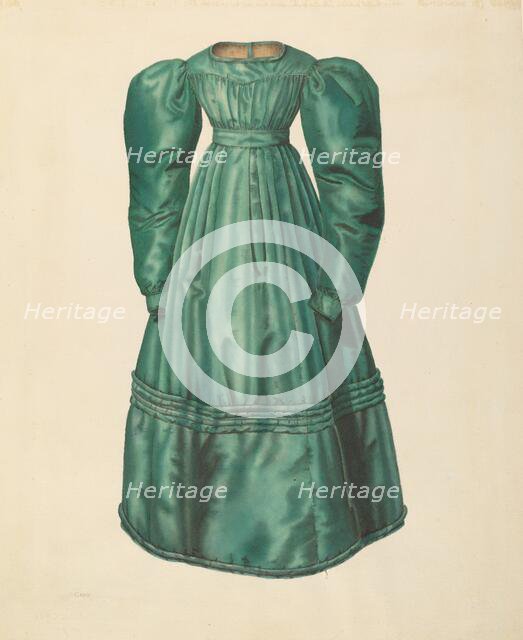 Dress, c. 1938. Creator: Nancy Crimi.