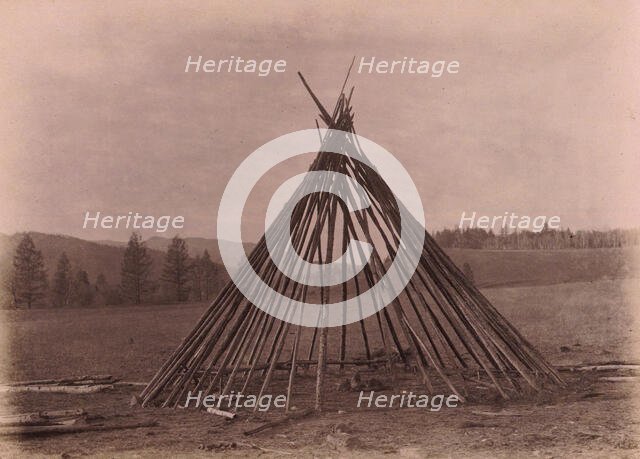 Framework for a Birchbark Yurt, 1897. Creator: Unknown.
