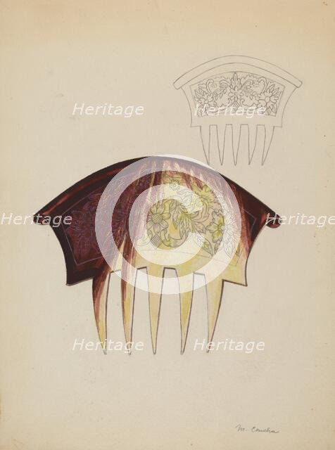 Comb, 1935/1942. Creator: Margaret Concha.