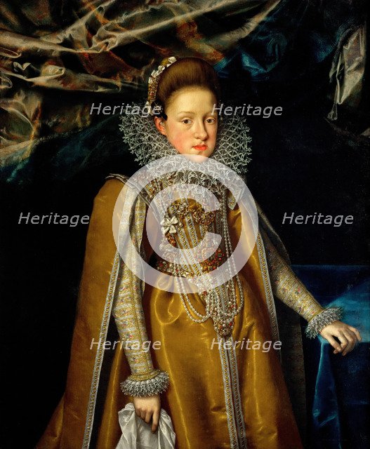 Portrait of Archduchess Maria Maddalena of Austria (1587-1631), Grand Duchess of Tuscany, ca 1604. Artist: Pourbus, Frans, the Younger (1569-1622)