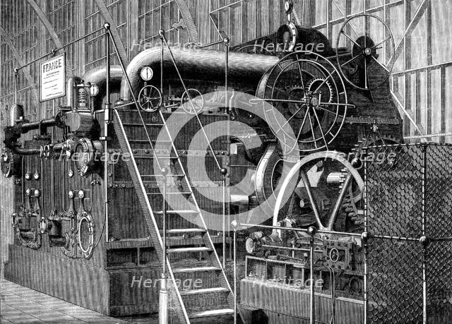 The International Exhibition: marine engines of the Mediterranean Forging Company..., 1862. Creator: Unknown.