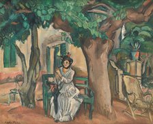 Lady on the Terrace (La dame sur la terrasse), 1914. Creator: Friesz, Achille-Emile-Othon (1879-1949).