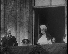King George V and Queen Mary of Teck and Other Members of the Royal Family Standing on the..., 1929. Creator: British Pathe Ltd.