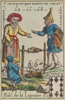 Hab.t de la Laponie from Playing Cards (for Quartets) 'Costumes des Peuples Étrangers..., 1700-1799. Creator: Anon.