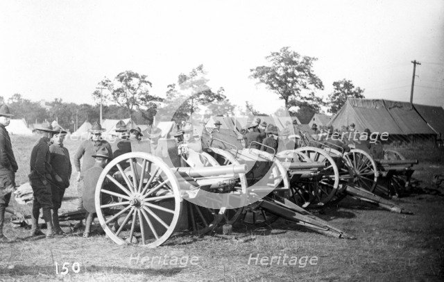 Artillery, Fort Sheridan, Illinois, USA, 1905. Artist: Unknown