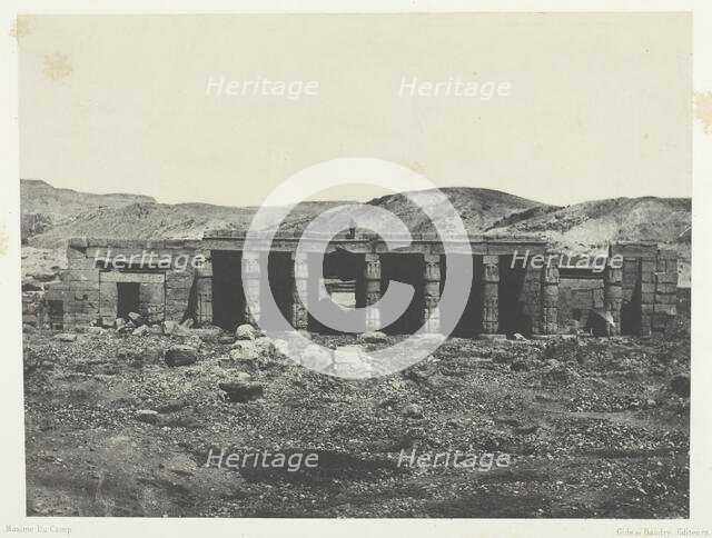 Gournah, Palais de Ménephta 1er; Thèbes, 1849/51, printed 1852. Creator: Maxime du Camp.