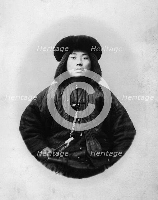 Gilyak in a winter suit, 1865-1871. Creator: VV Lanin.