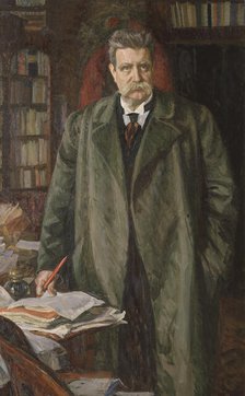 Hjalmar Branting, 1860-1925. Creator: Sven Richard Bergh.