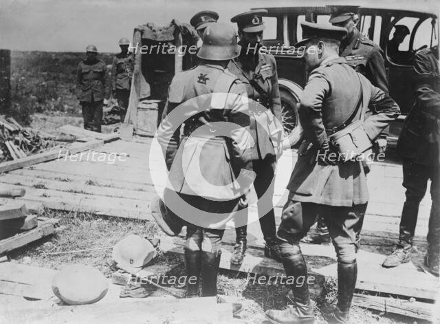 King Geo. sees German armor, 11 Jul 1917. Creator: Bain News Service.