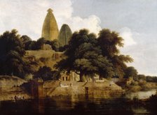 Hindoo Temples at Bindrabund, East Indies, 1797. Creator: Thomas Daniell.