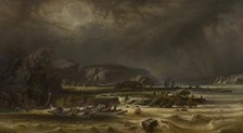 The Meuse at Poilvache, 1873. Creator: Ferdinand Marinus.