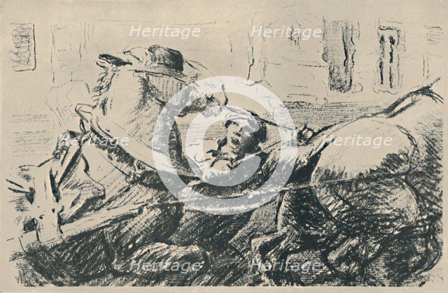 'Percheron Horses', 1919. Artist: Lowes Dalbiac Luard.