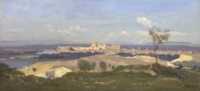 Avignon from the West, 1836. Artist: Corot, Jean-Baptiste Camille (1796-1875)