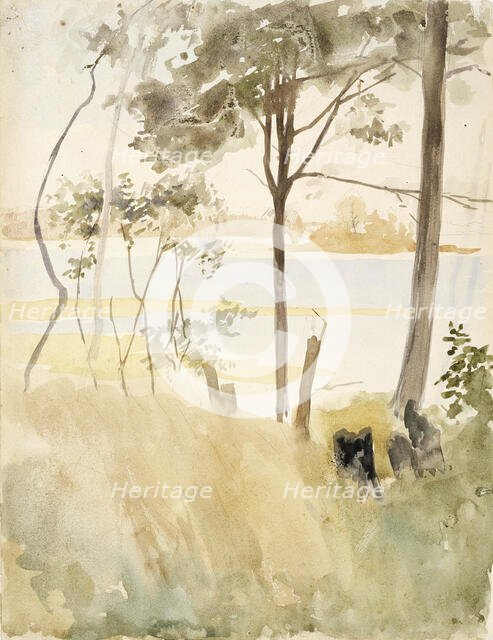 Seashore at Haikko in Autumn, c1890s. Creator: Albert Edelfelt.