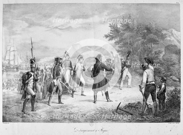 'Landing at Frejus', March, 1815. Artist: Unknown