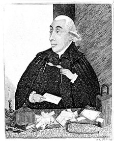 Joseph Black, Scottish chemist, 1787. Artist: John Kay