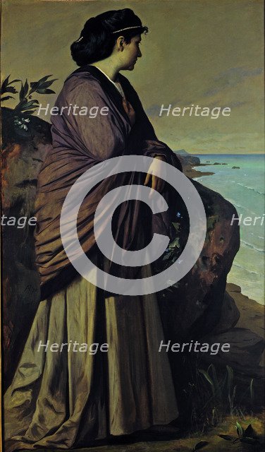 On the Seashore (Modern Iphigenia), 1875. Artist: Feuerbach, Anselm (1829-1880)