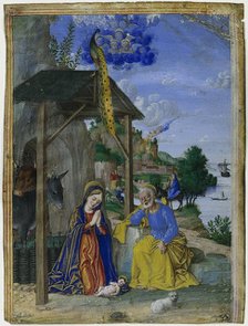 Single Miniature: The Nativity, c. 1515. Creator: Girolamo dai Libri (Italian, 1474-1555).