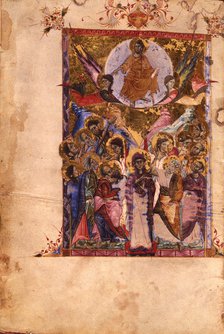 The Resurrection (Manuscript illumination from the Matenadaran Gospel), 1287.