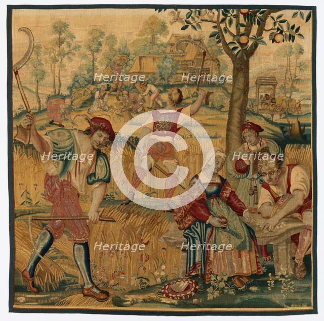 Summer: Harvest Scene, late 1600s - early 1700s. Creator: Gobelins (French).
