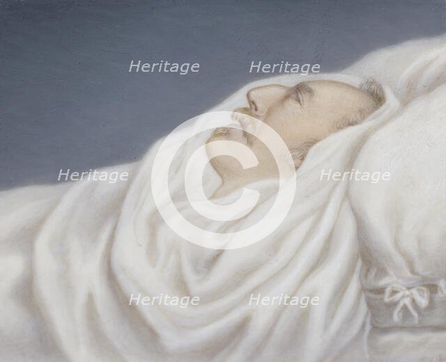 Gustav IV Adolf, 1778-1837, on his deathbed, mid-19th century. Creator: Gustav Nehrlich.