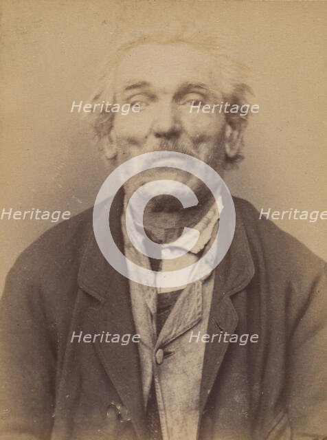 Guelle (ou Gueulle, dit St Denis). 72 ans, né à Beauvais (Oise). Matelassier. Anarchiste. ..., 1894. Creator: Alphonse Bertillon.