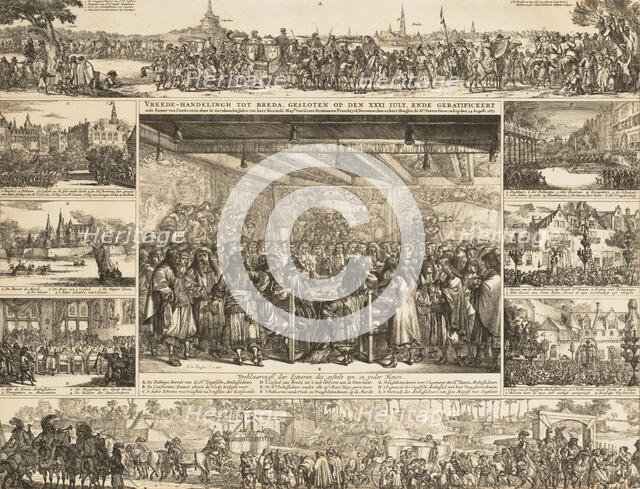 Peace Conference at Breda,.n.d., n.d.. Creator: Romeyn de Hooghe.