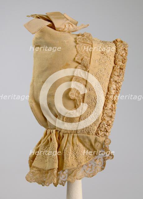 Bonnet, American, ca. 1890. Creator: Unknown.