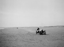 GN competing in the Porthcawl Speed Trials, Wales, 1922. Artist: Bill Brunell.