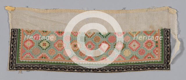 Trouser Band, China, Qing dynasty (1644-1911), 1875/1900. Creator: Unknown.