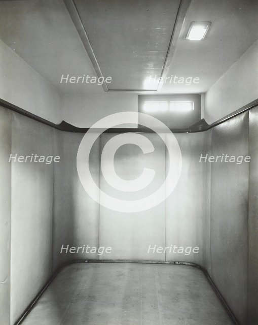 Padded room, Saint Ebba's Hospital, Surrey, 1938. Artist: Unknown.