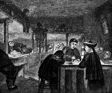 Opium den in the Chninese quarter of San Francisco, c1870. Artist: Unknown