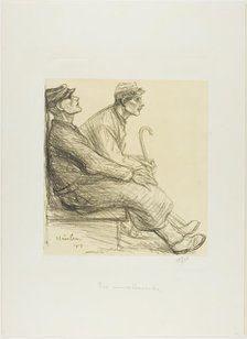 The Convalescents, 1915. Creator: Theophile Alexandre Steinlen.
