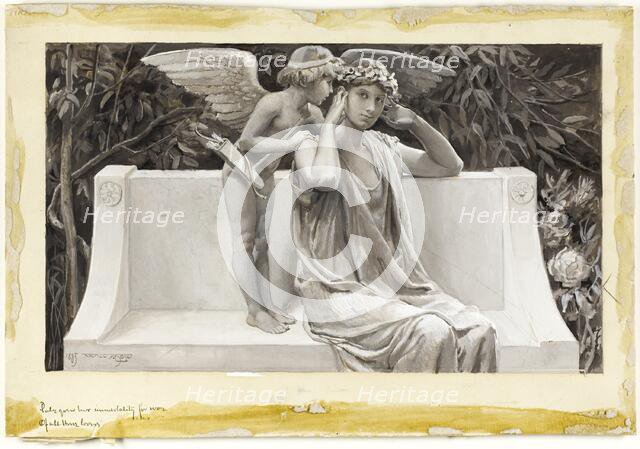 Pale Grew Her Immortality, For Woe of All These Lovers, 1885. Creator: Will H. Low.