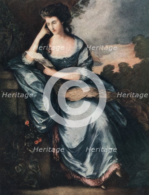 'Lady Douglas in the Garden', 18th century (1912).Artist: A James