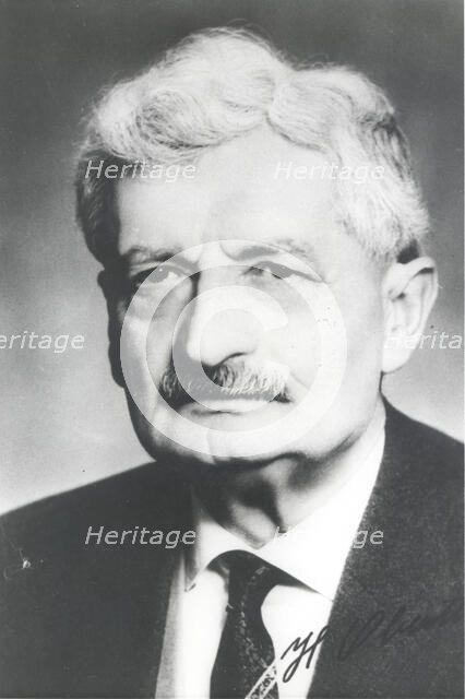 Hermann Oberth, German physicist and engineer, c1960. Creator: Richard Krauss.