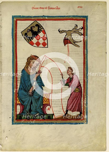 Count Otto von Botenlauben (From the Codex Manesse), Between 1305 and 1340. Artist: Anonymous  