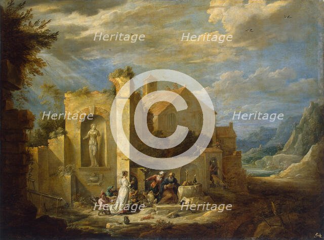 The Temptation of Saint Anthony, Early 1650s. Creator: Teniers, David, the Younger (1610-1690).