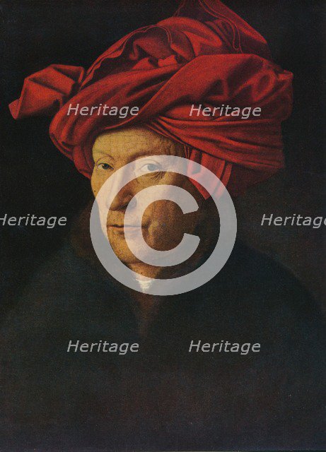 'Portrait of a Man (Self Portrait?)', 1433.  Artist: Jan van Eyck.