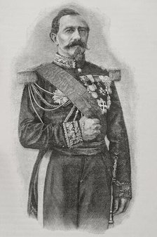 Charles Denis Bourbaki, (1816-1897), French general, 1891. Creator: Unknown.