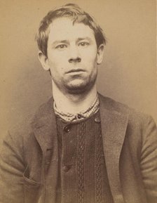 Wallays. Charles. 29 ans, né à Lille. Tailleur d'habits. Anarchiste. 9/3/94., 1894. Creator: Alphonse Bertillon.