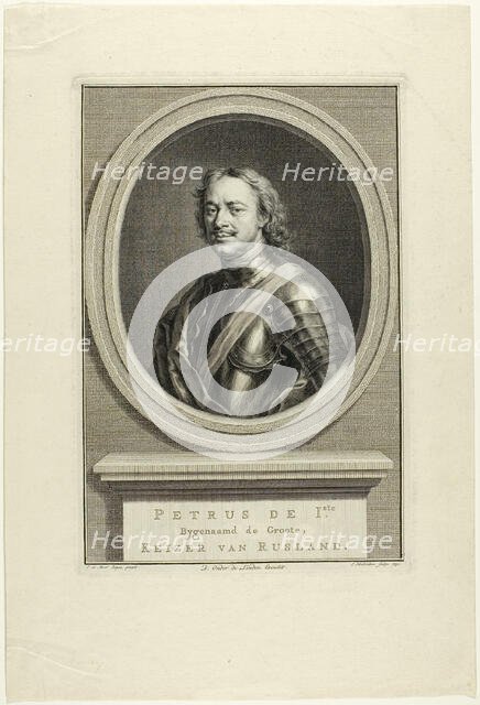 Peter I of Russia, 1752. Creator: Jacobus Houbraken.